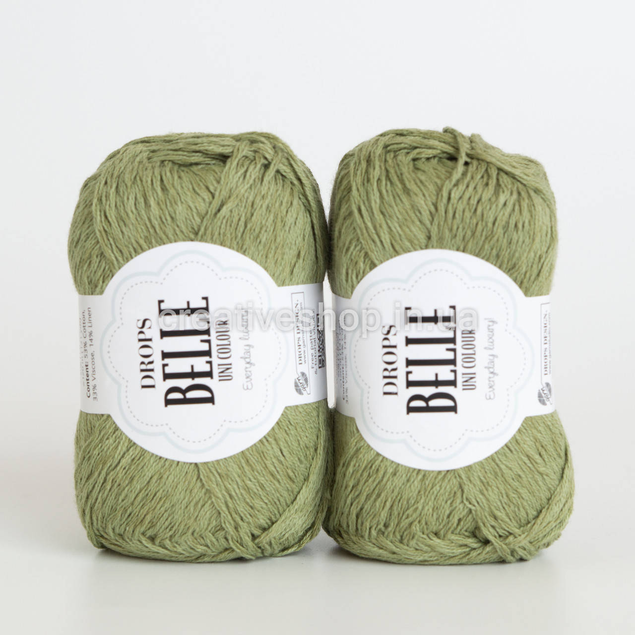 

Пряжа Drops Belle (цвет 10 moss green)