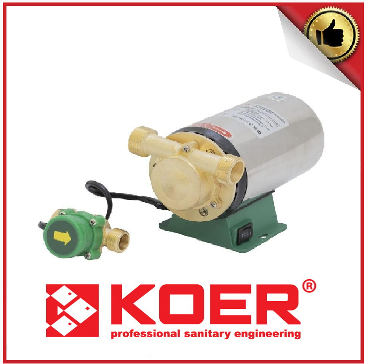 

Насос повышения давления KOER KP.P15-GRS10 (с гайками, кабелем и вилкой)