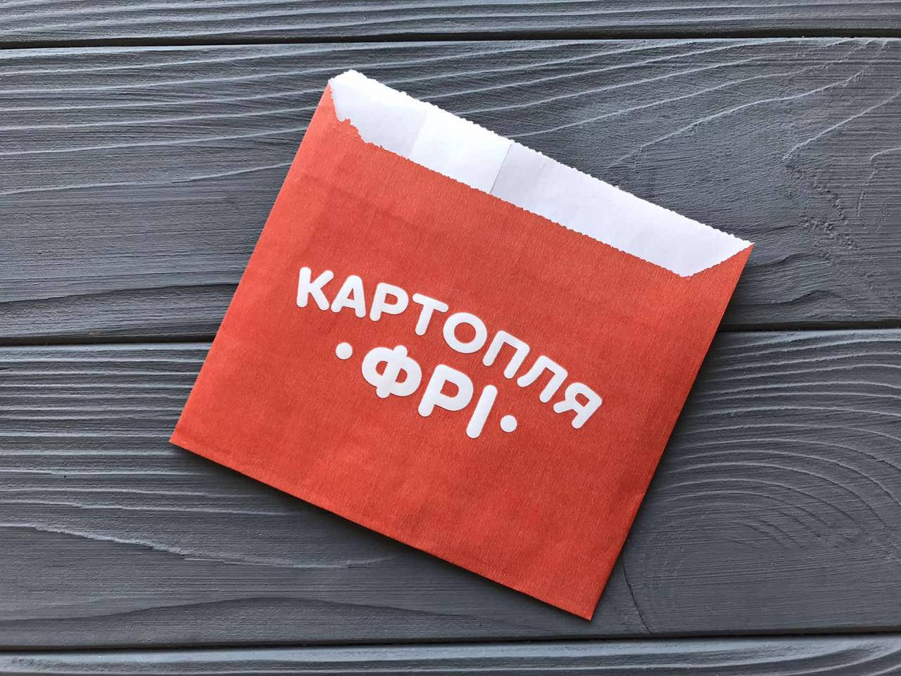 

Упаковка для картофеля фри мини (70-100г) 280Ф, Белый