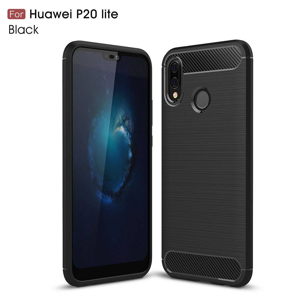 

TPU чехол накладка Urban для Huawei P20 Lite (4 цвета) чёрный