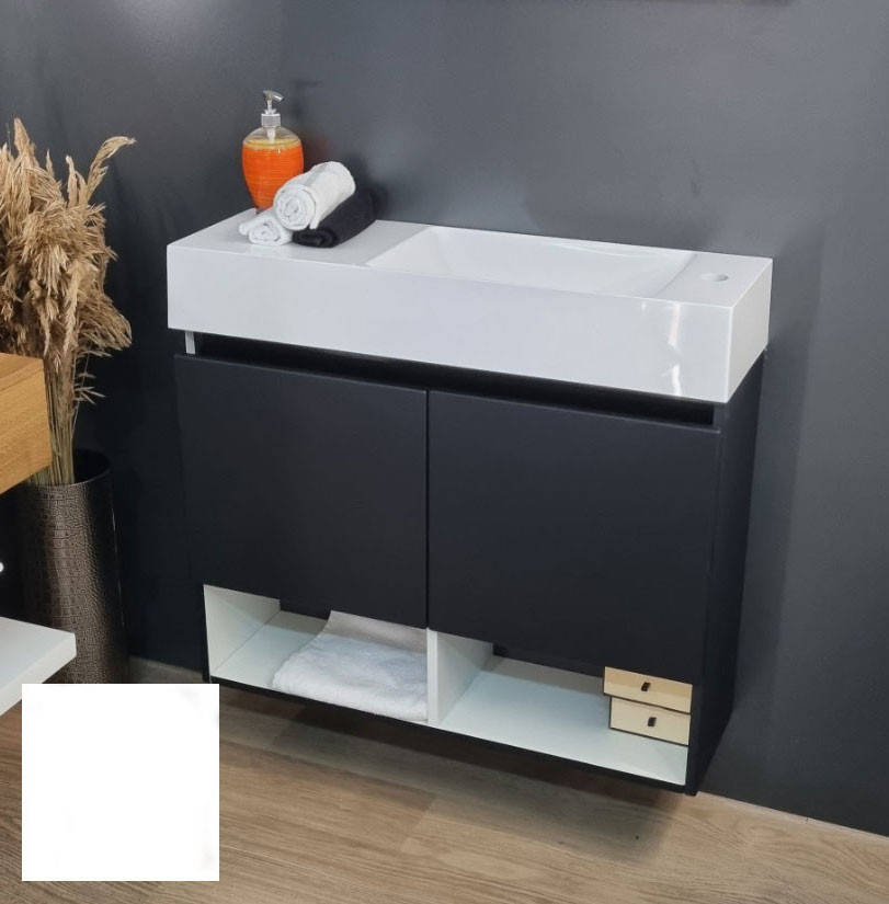 

Тумба с умывальником Fancy Marble (Буль-Буль) Itaka R черный