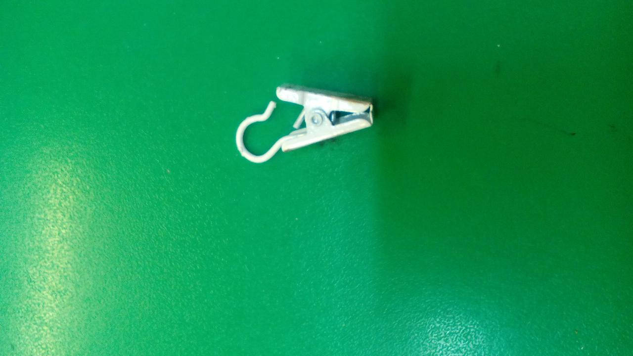 

Прищепка для штор металл белое золото