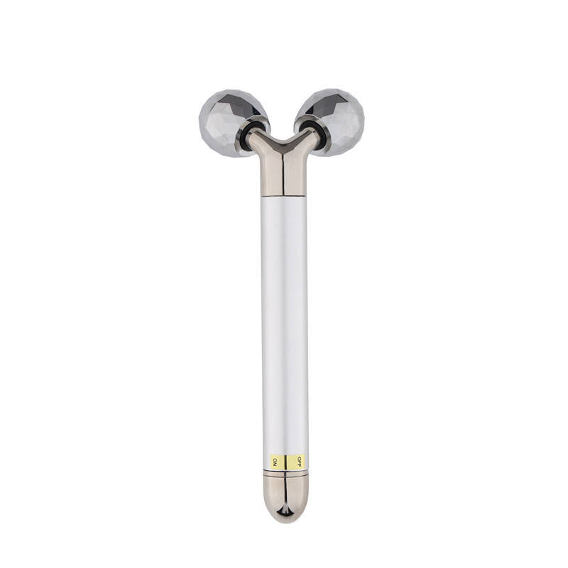 

Роликовый вибрирующий массажер для лица и шеи 3D Facial Roller Grey