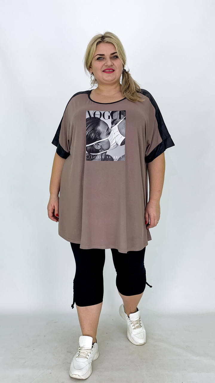 

Туника Контраст Большого размера ;70-76