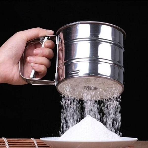 

Сито кружка для просеивания муки 300гр