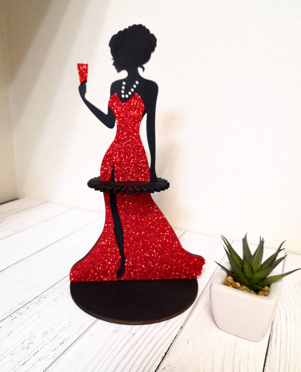 

Салфетница "Lady in red", Коричневый