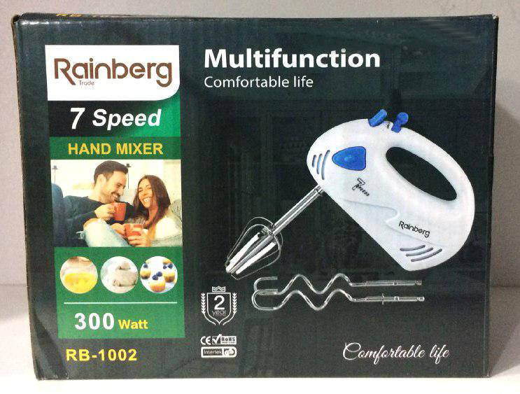 

Миксер ручной Rainberg Германия 7 скоростей 500 Вт