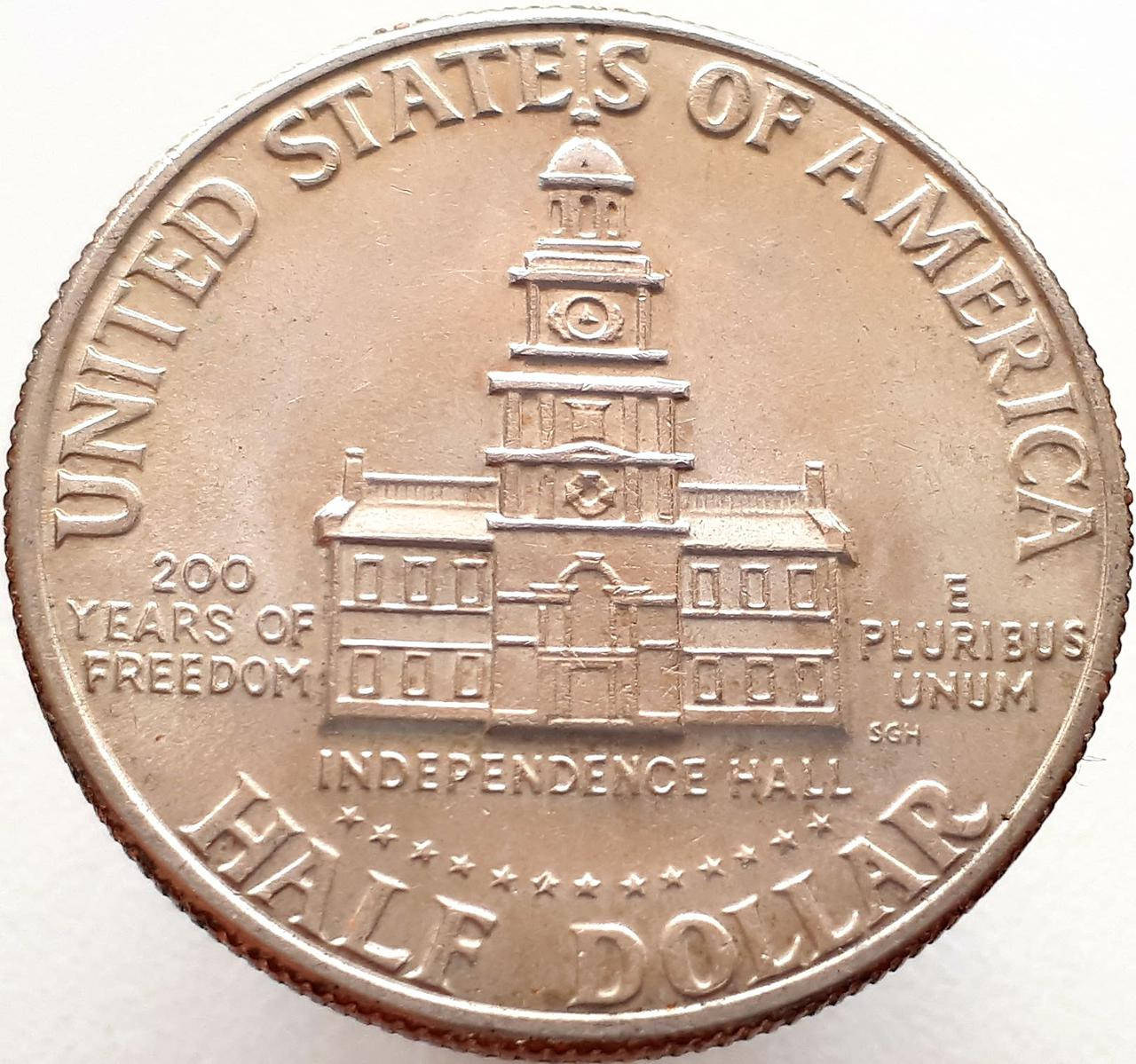 

США ½ доллара 1976 - 200 лет независимости США D