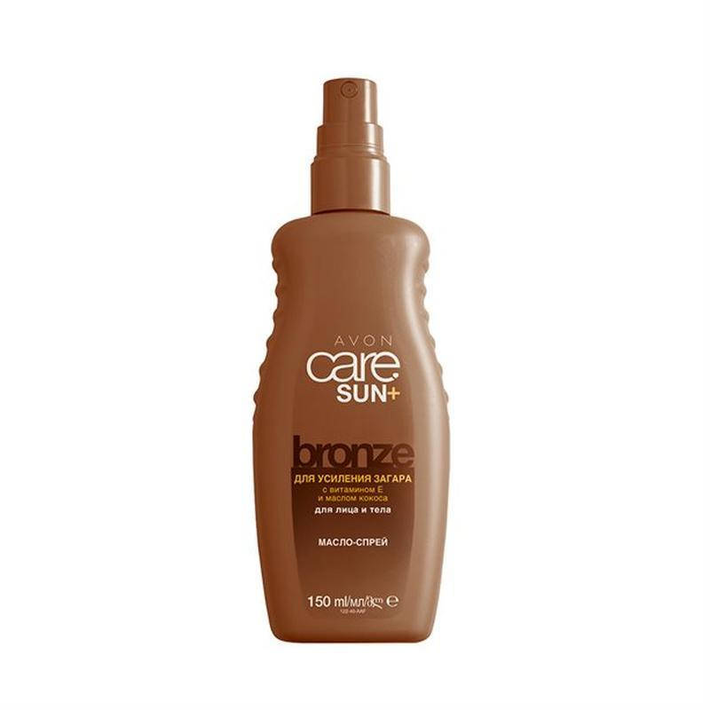 

Увлажняющее масло-спрей для усиления загара Care Sun+ Avon, 150 ml