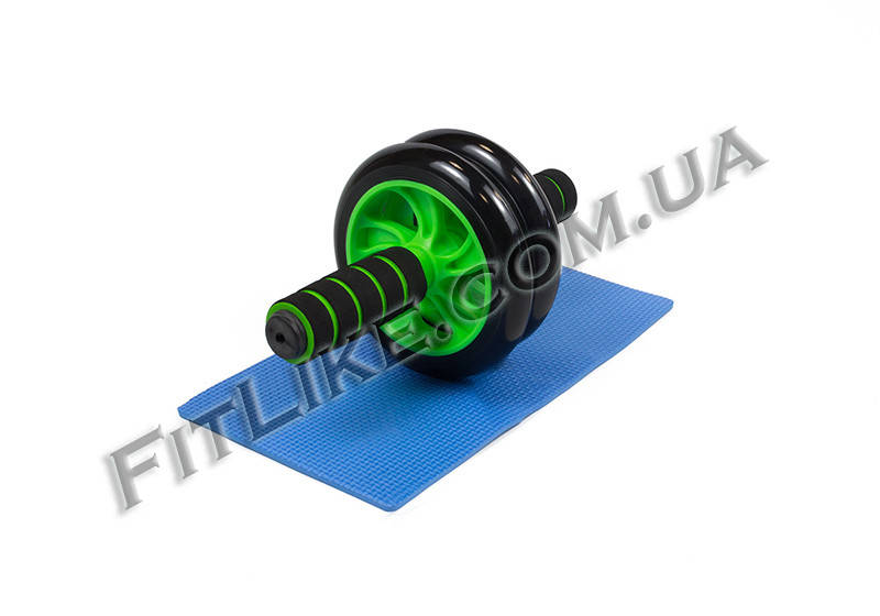 

Гимнастический ролик, колесо для пресса двойной Ab Wheel Double зеленый, Разные цвета