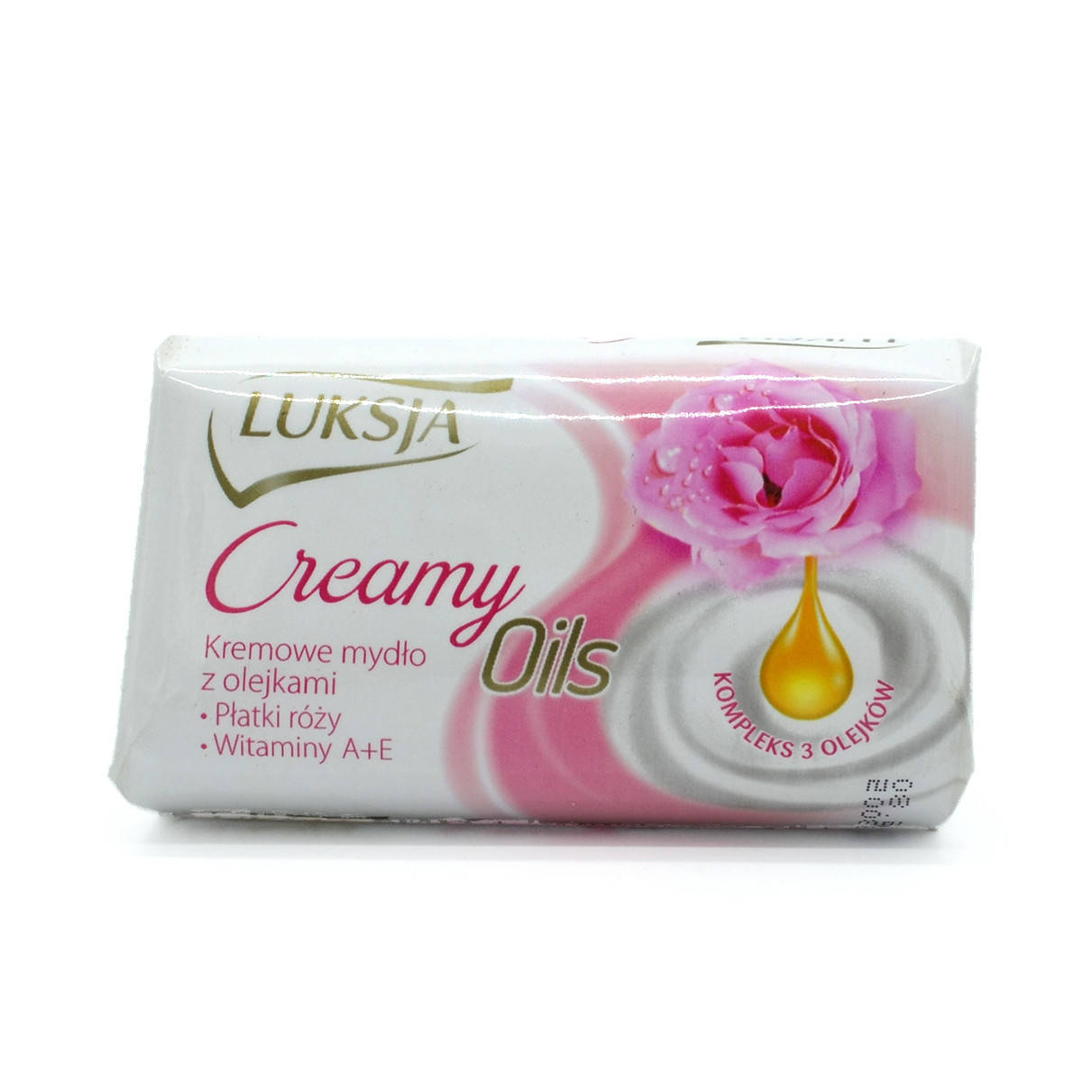 

Мыло с экстрактом лепестков розы Luksja Oil Rozy cremowe mydlo 95 гр