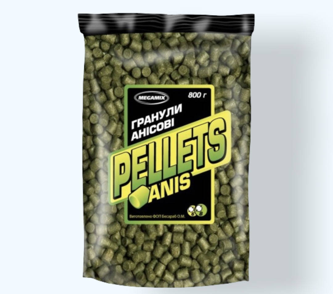 

Прикормка пеллетс PELLETS 8мм Megamix Чеснок