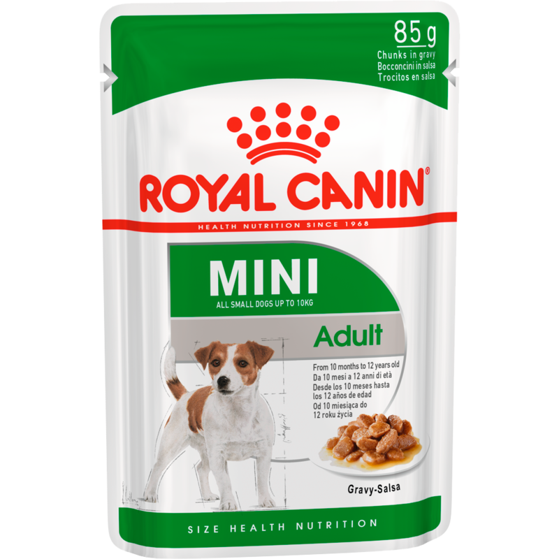 

Влажный корм для собак Royal Canin Mini Adult кусочки в соусе 85 г