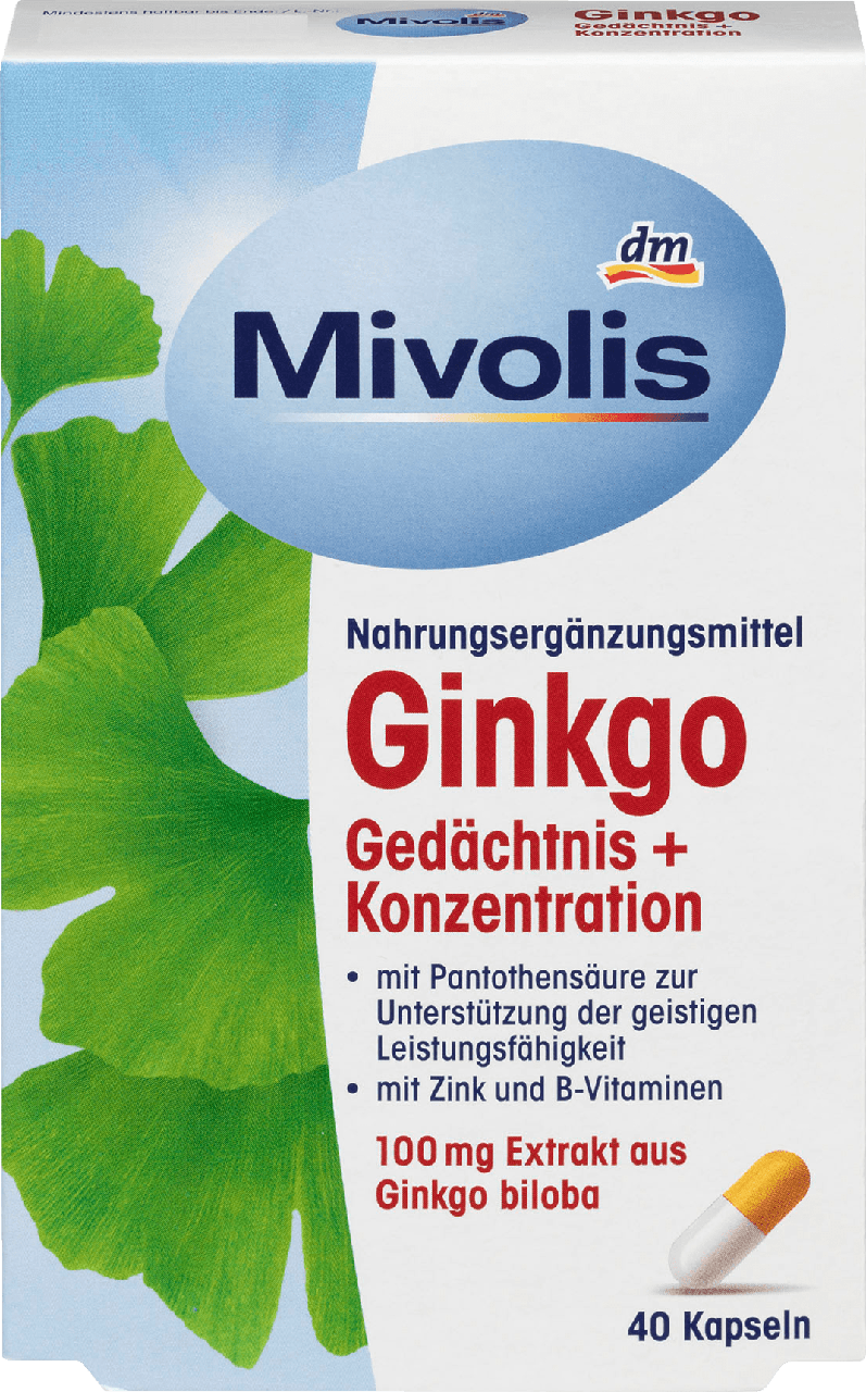 

Биологически активная добавка Mivolis Ginkgo, 40 шт.