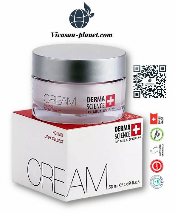 

Крем ночной Mila D`Opiz c ретинолом Вивасан Retinol night Cream Швейцария 50 мл