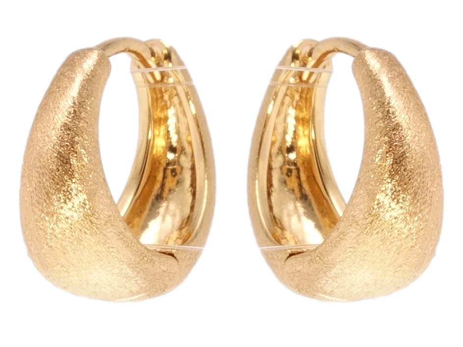 

Серьги Xuping Позолота 18K колечки "Покрытие шагренью"
