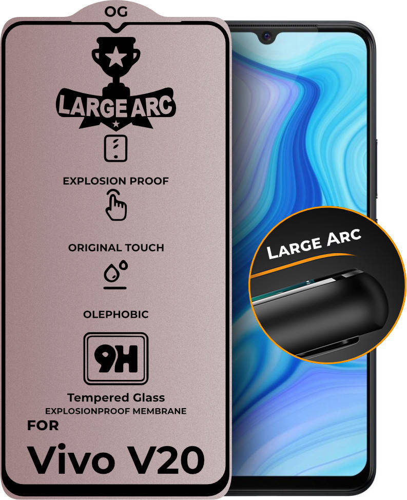 

Защитное стекло Large Arc Vivo V20 (Full Glue)