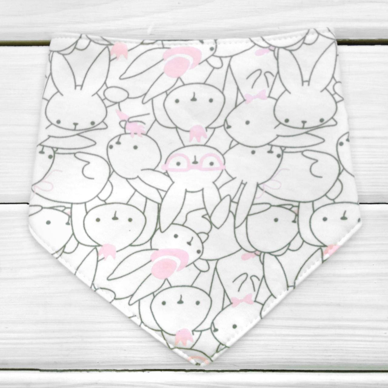 

Слюнявчик детский Bunny, Белый