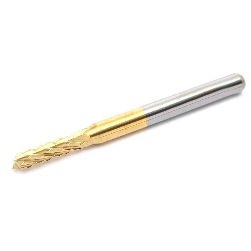 

Фреза 2.5 мм 3.175мм с титановым покрытием общей длиной 36мм для гравировки на ЧПУ станках CNC