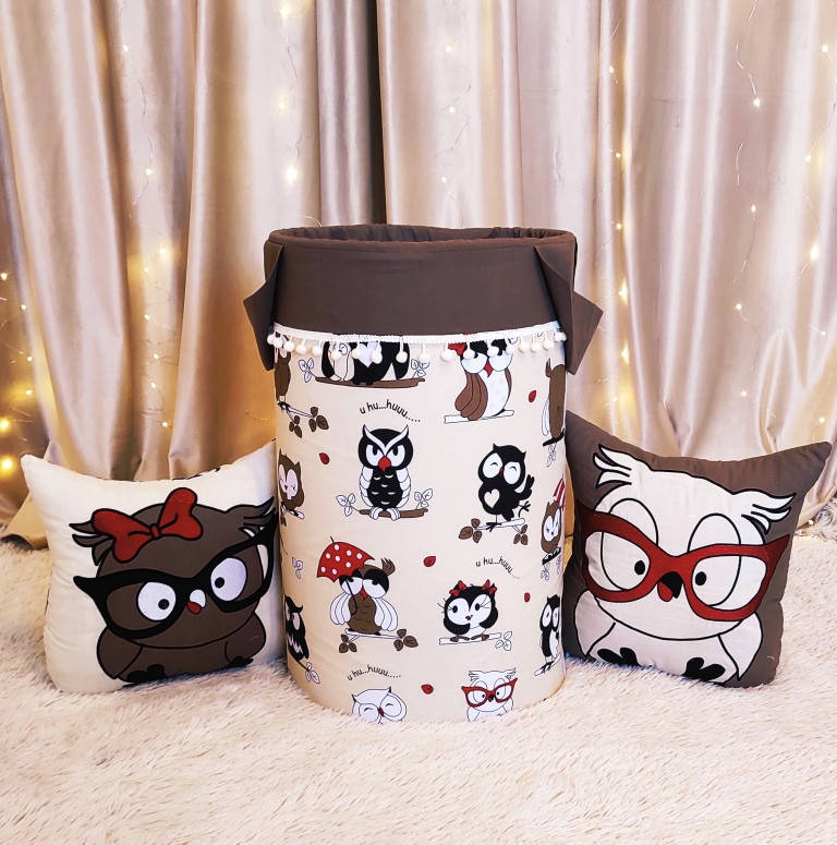 

Корзина для игрушек Умные совы