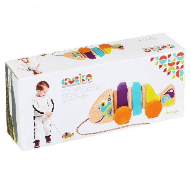 

Деревянная игрушка каталка на шнурке Рыбка Cubika 13630