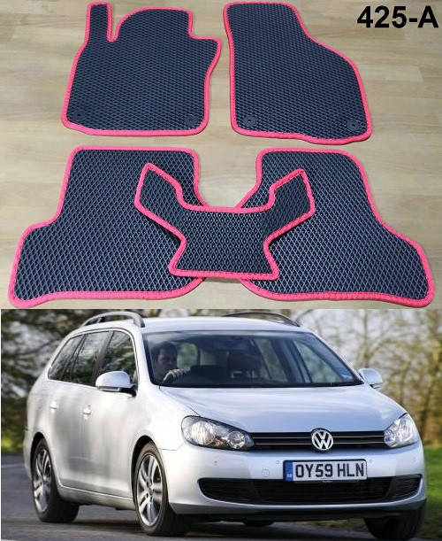 

Коврики ЕВА в салон Volkswagen Golf VI Variant '09-13, Черный