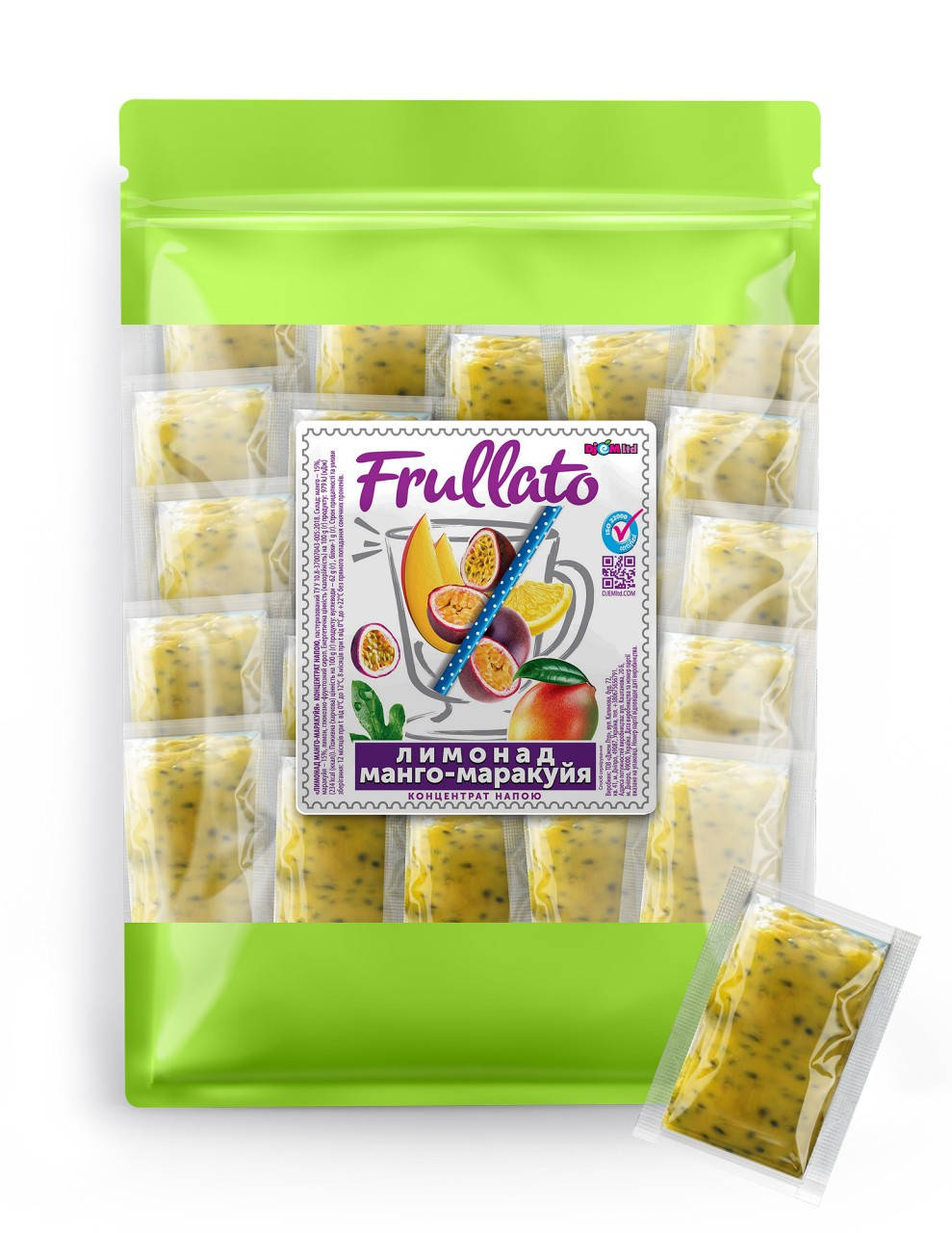 

Лимонад манго-маракуйя Frullato натуральный, 50 шт х 40 г
