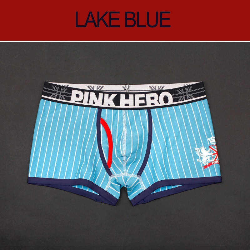 

Мужские трусы боксеры Pink hero (мужские хипсы транки) XL, Голубой