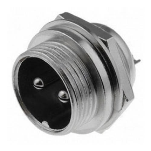 

Разъём MIC 332 mini, "штекер", монтажный, 2pin, диам.-12мм