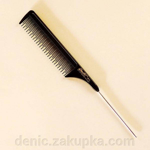

Расчёска парикмахерская "ДенІС professional" с металлическим хвостиком, разные зубья