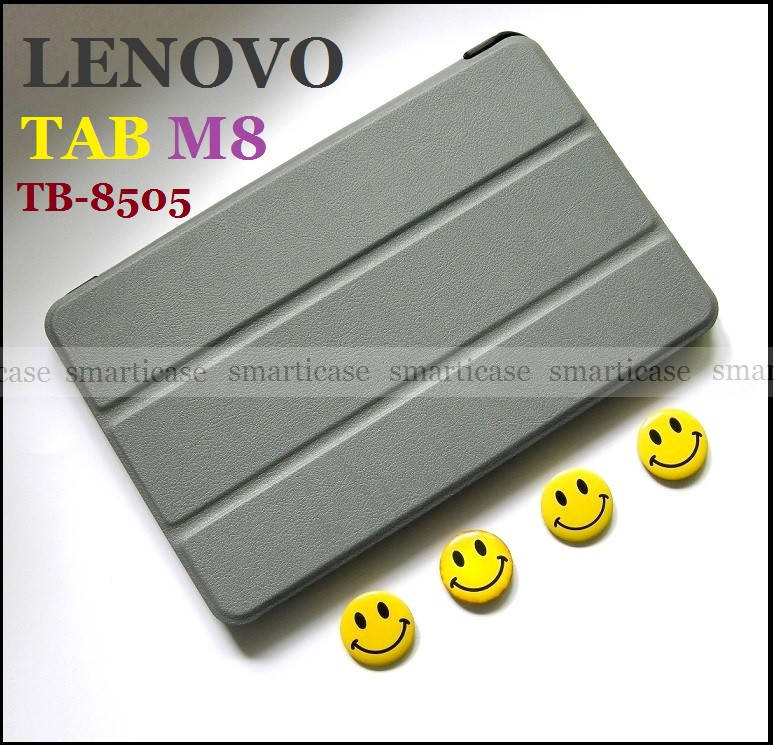 

Серый чехол книжка для Lenovo Tab M8 Tb-8505F Tb-8505X Iron Grey