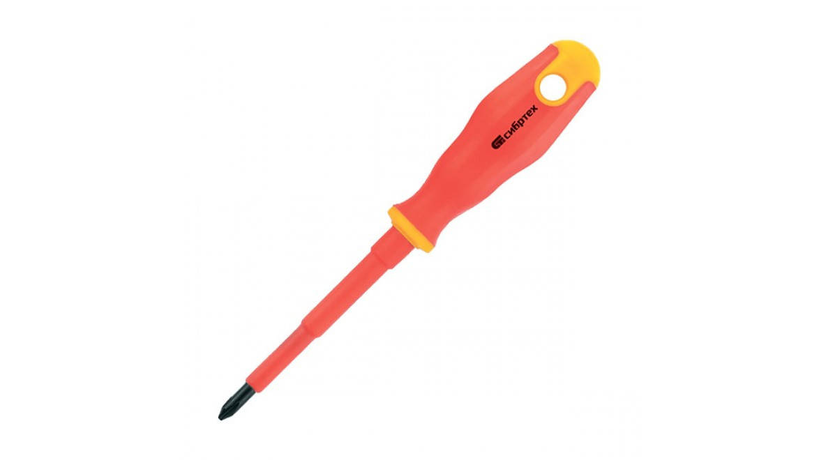 

Отвертка изолированная крестовая PH1, 80 мм, 1000 В СИБРТЕХ 12930