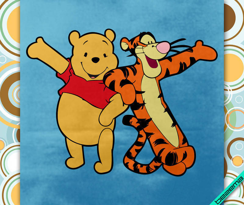 

Декор на лосины Винни Пух и Тигра [Свой размер и материалы в ассортименте] Мелкий, 7