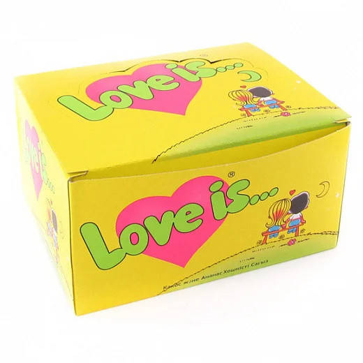 

Жевачки Love Is... желтые (кокос-ананас) 100шт
