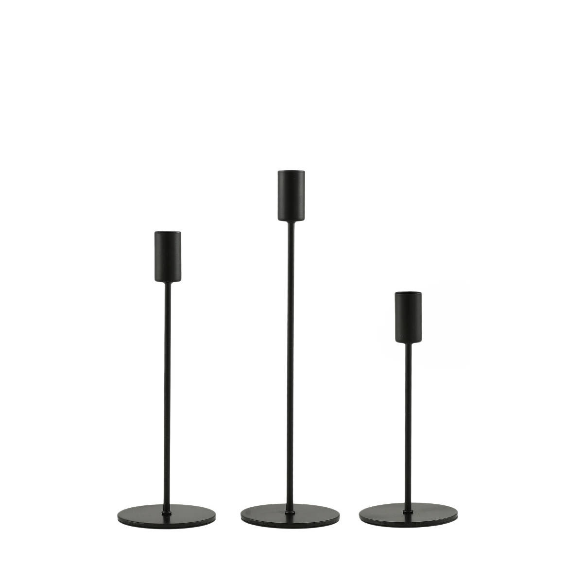 

Набор подсвечников REMY-DECOR Стокгольм черный 19см 24см 29см подсвечники для дома