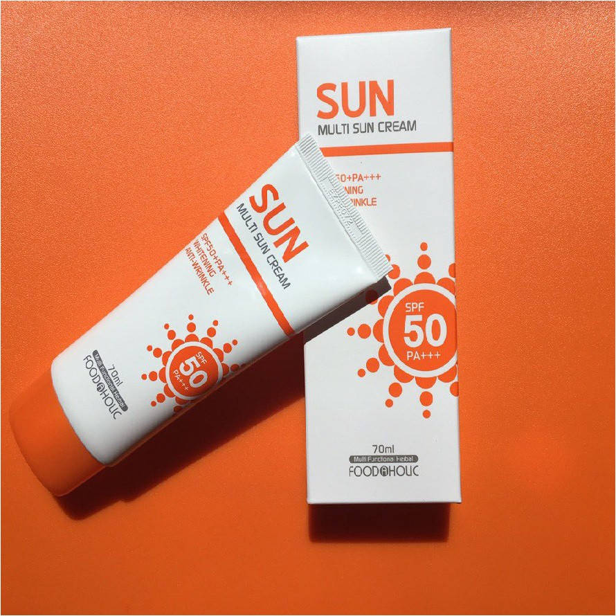 

Солнцезащитный крем FoodAHolic Multi Sun Cream SPF 50+PA+++
