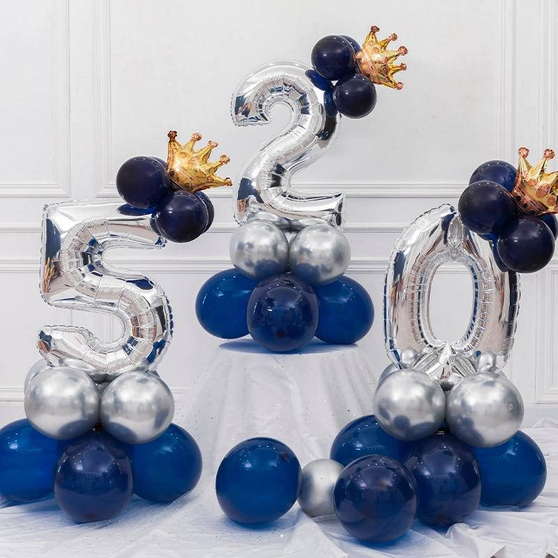 

Шар фольгированный цифра с короной