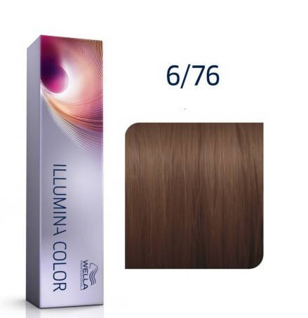 

Крем-краска для волос Wella Illumina Color 6/76 Темный блондин коричнево-фиолетовый 60 мл