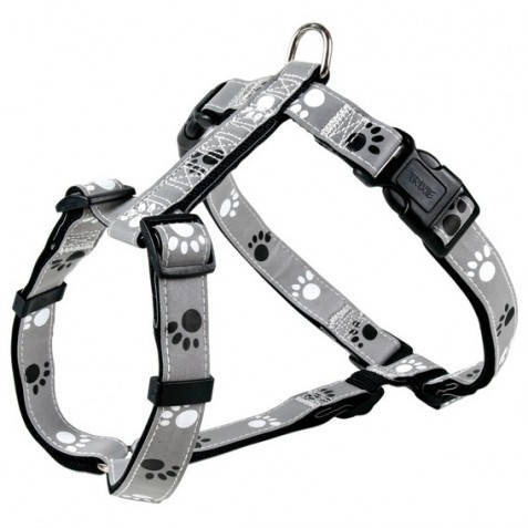 

Trixie TX-12231 шлея для собак Silver Reflect H-Harness 30-40 cm/15 mm