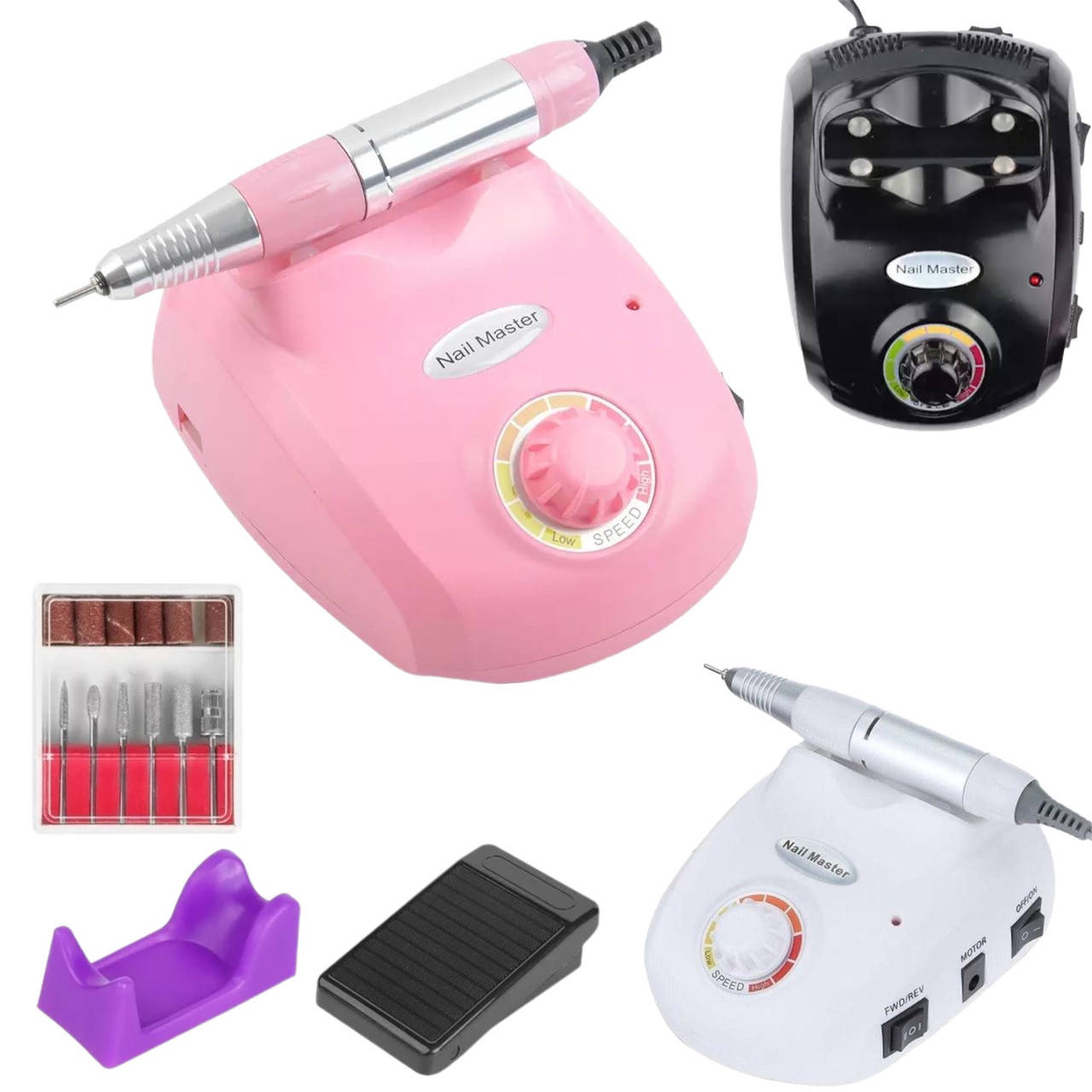 

Профессиональный фрезер DM-208 для маникюра и педикюра на 30000 об., 65W., Разные цвета