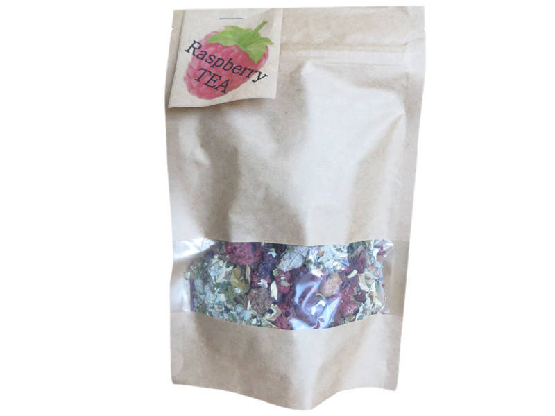 

Натуральный малиновый чай в крафтовом пакете 46 г