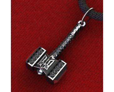 

Молот Тора з Тризубом Мьёльнир MIJOLLNIR Підвіска Амулет