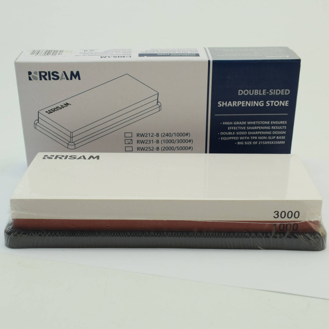 

Точильный камень Risam Large RW231-B. Зернистость - 1000/3000 грит (водный)