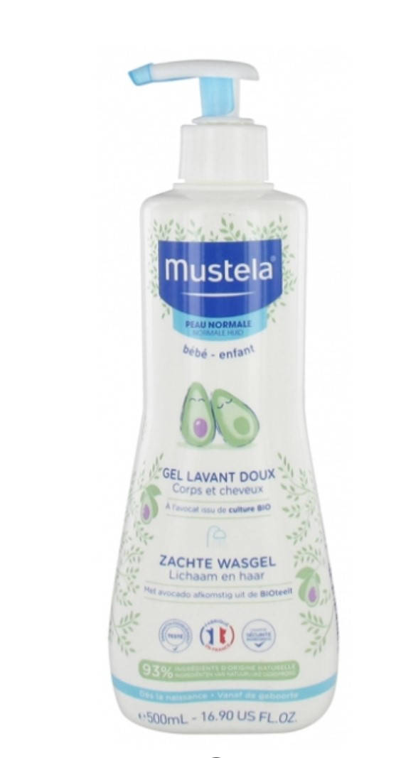 

MUSTELA GEL LAVANT DOUX À L'AVOCAT 500 ML, Мустела детский шампунь-гель