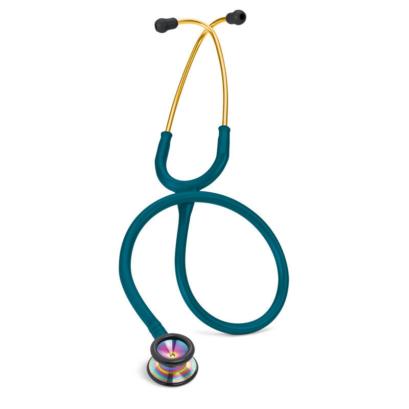 

Стетоскоп Littmann Classic II Pediatric Морская волна с радужным оголовьем