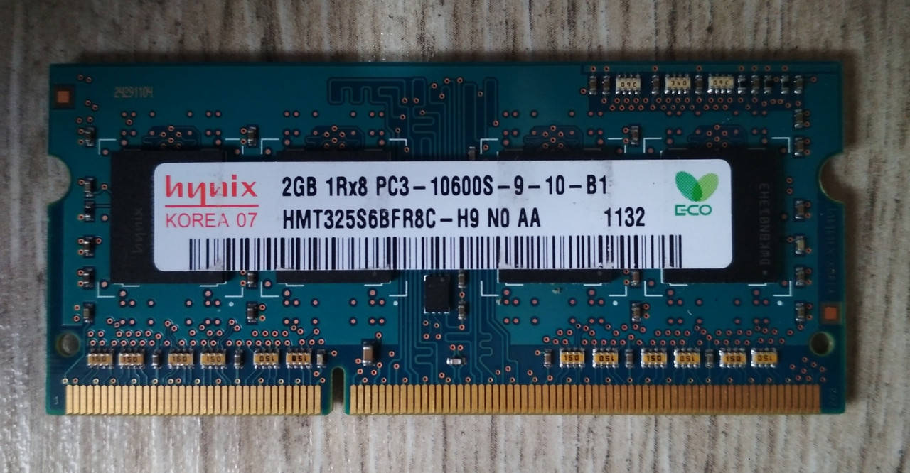 

Для ноутбука 2GB DDR3 1333MHz Hynix PC3 10600S 1Rx8 RAM Оперативная память