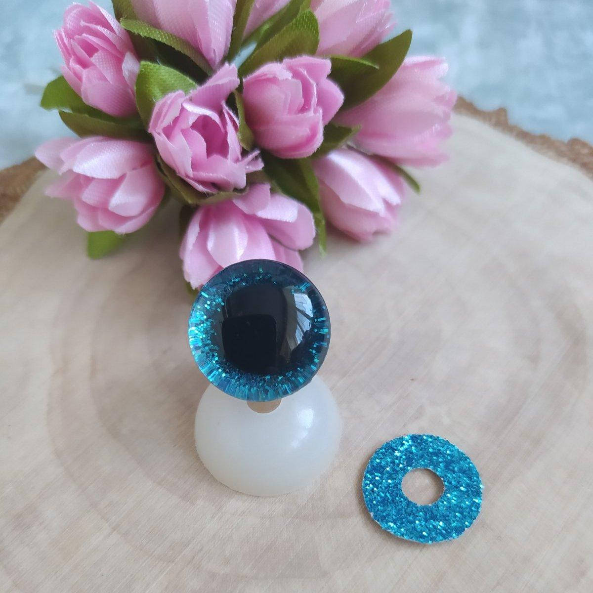 

Очі 16 мм трапеція (блакитні)