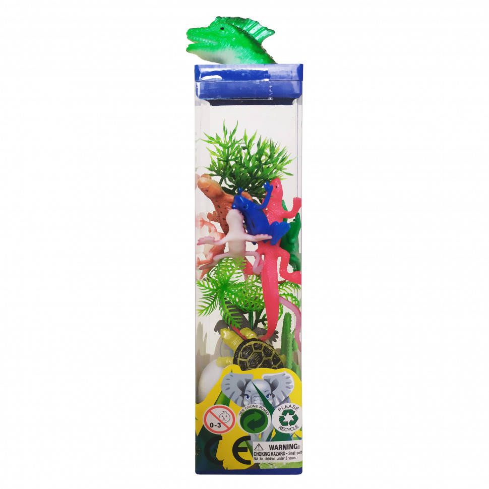 

Игрушечные животные 004 квадратный бокс (Ящерица), Time Toys