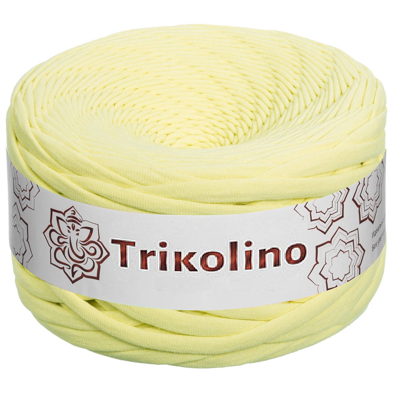 

Пряжа трикотажная 7-9 мм "Trikolino" 100м. Банановый шейк