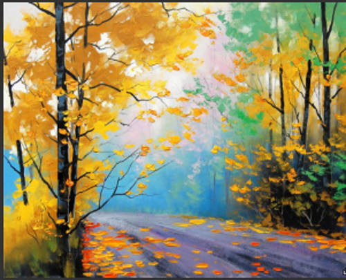 

Алмазная мозаика Золотая осень 2 30*40см с рамкой 41*31*25 см (H8675)